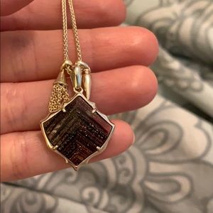 Kendra Scott brown/gold necklace